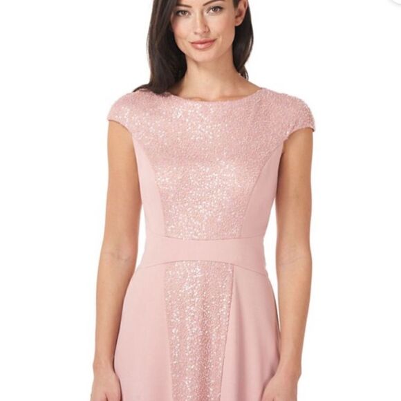 JS Collections Sequin & Crepe Midi dress NWT - Picture 3 of 7